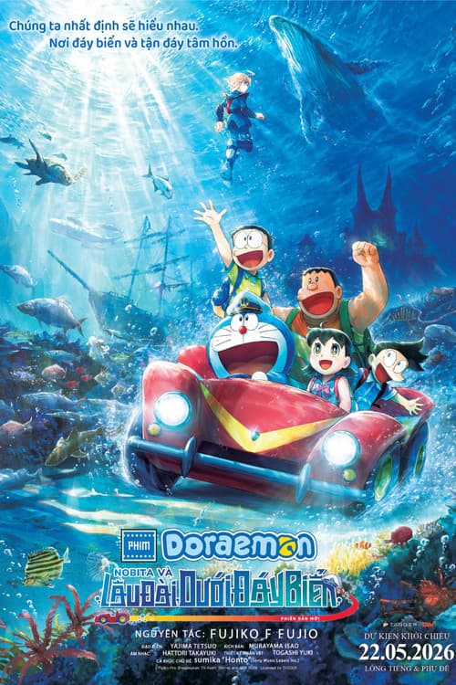 Poster phim Doraemon: Nobita và Lâu Đài Dưới Đáy Biển (Phiên bản mới)